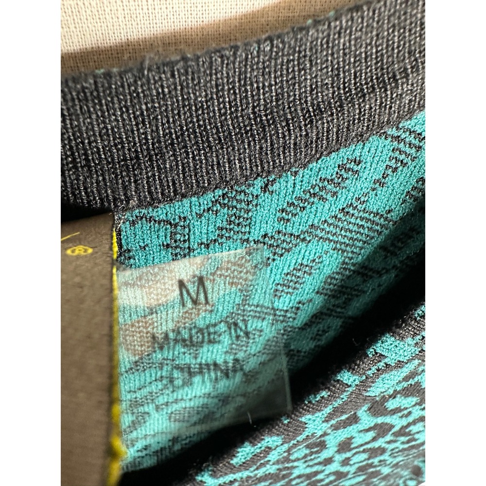 Taylor‎ Women's Sweater Dress Green Animal Print Size Medium - Picture 5 of 8